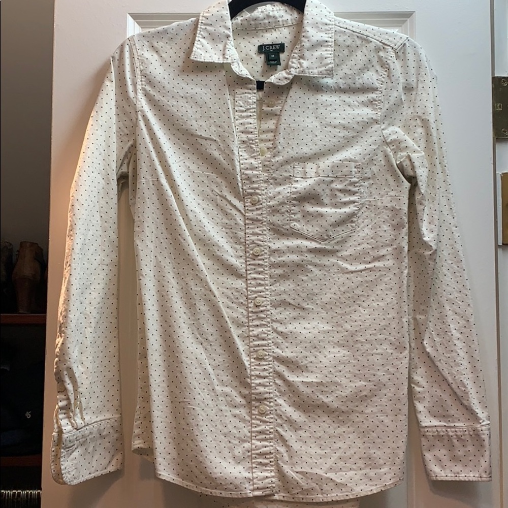 JCrew Polka dot blouse (xs)